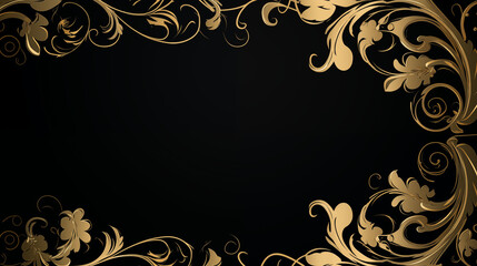 Elegant Gold Filigree Pattern