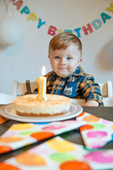 Baby Boy 1st Bithday with cake