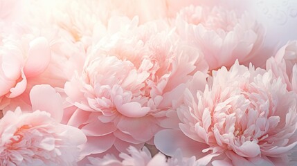 Beautiful peony flowers background. Soft focus, toned