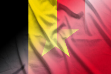 Belgium and Vietnam state flag international contract VNM BEL