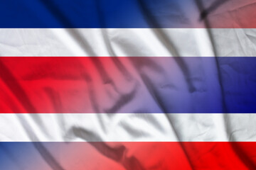 Costa Rica and Thailand official flag transborder contract THA CRI