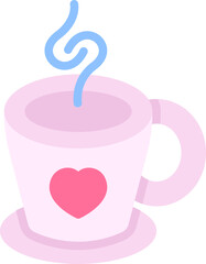 Mug love icon