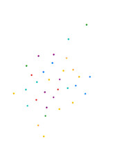 Happy Dust Flying Vector White Background.