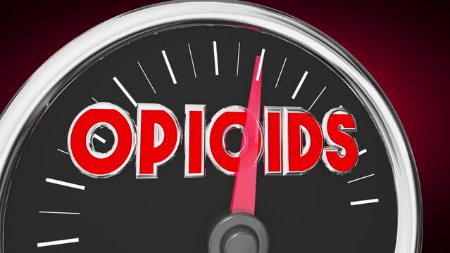 Opioids Drug Abuse Addiction Problem Issue Painkiller Medication 3d Animation