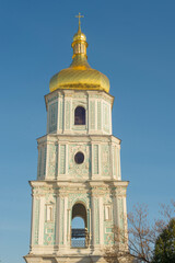 Fototapeta na wymiar domes of Hagia Sophia in Kyiv