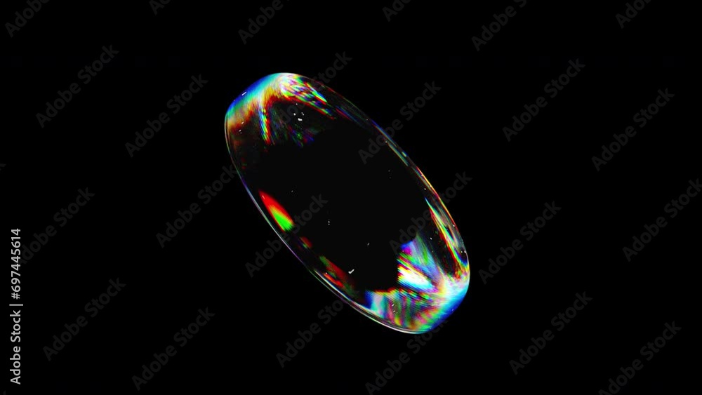 Poster glossy dispersion element. computer generated 3d render