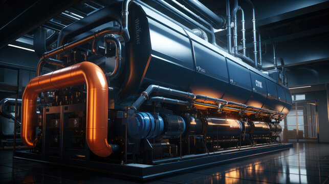 MVR evaporative condenser integrated machine in data center building