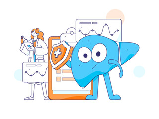 Medical characters fighting the epidemic flat vector concept operation hand drawn illustration
