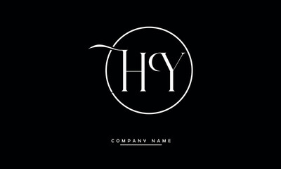 HY, YH, H, Y Abstract Letters Logo Monogram