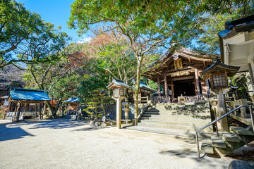 冬の志賀海神社　福岡県志賀島　Shikaumi Shrine in winter. Fukuoka Pref, Shikanoshim...