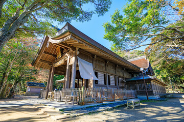 冬の志賀海神社　福岡県志賀島　Shikaumi Shrine in winter. Fukuoka Pref, Shikanoshim...
