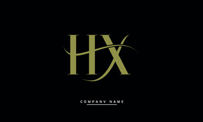 HX, XH, H, X Abstract Letters Logo Monogram