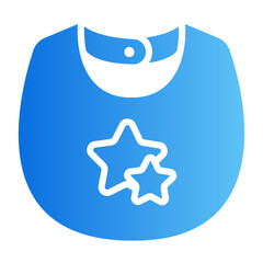 baby bib gradient icon