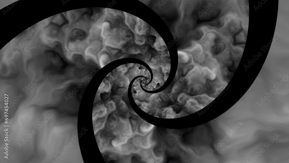 Poster abstract spiral smoke. computer generated 3d render