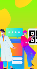 Medical characters fighting the epidemic flat vector concept operation hand drawn illustration
