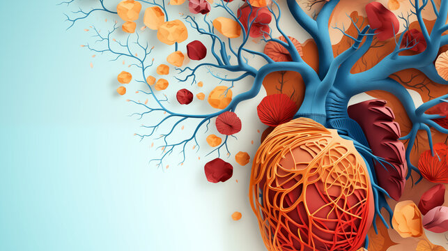 Abstract background Medical themed, digital art illustration