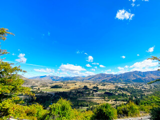 Panoramic mountain view around Cardrona, 
New Zealand