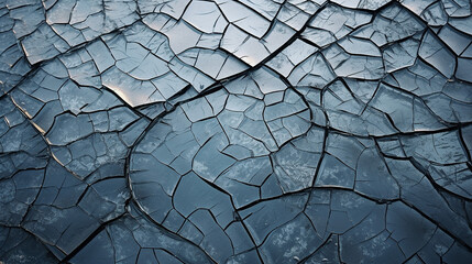 Cracked Ice on a Shallow Shore Cracked ice forming background