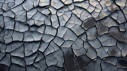 Cracked Ice on a Shallow Shore Cracked ice forming illustration