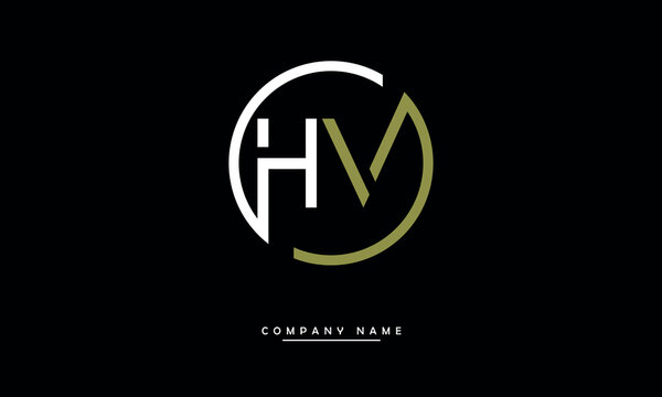 HV, VH, H, V Abstract Letters Logo Monogram