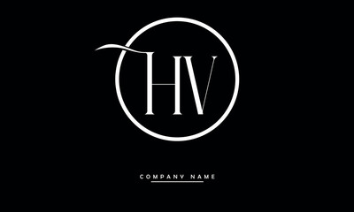 HV, VH, H, V Abstract Letters Logo Monogram