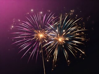 celebration, light, fireworks, new, year Ai generative 