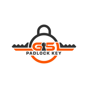 logo illustration of a padlock with the letters GSL
