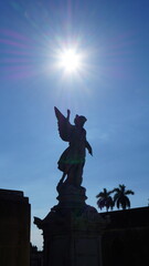 Fototapeta premium Discover the captivating architecture of the Christopher Columbus Necropolis in Havana, Cuba. Sample of funerary art and the rich heritage of Cuban history