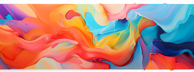 abstract painting made of a variety of colors
