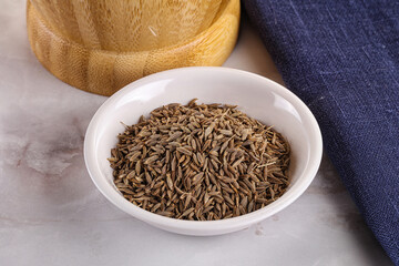 Zeera seeds in the bowl