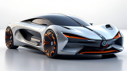 futuristic electric car