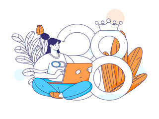 3.12 International Women's Day professional women flat character vector concept operation hand drawn illustration
