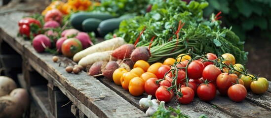 Fototapeta na wymiar Organic food promotes a healthy lifestyle.