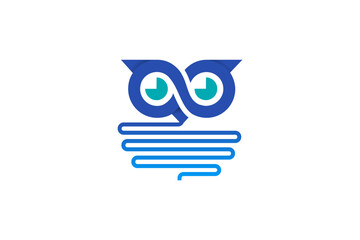 Inkwise Owl: Creative Writing Logo for Wisdom & Imagination