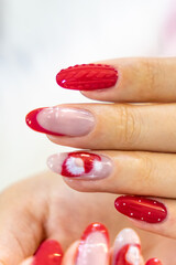 manicura uñas acrílicas
