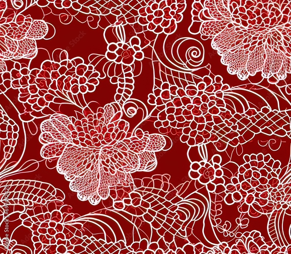 Canvas Prints Lace Seamless Pattern