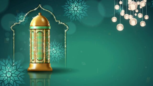 islamic background, Ramadhan Kareem greetings, Royal abstract Ramadan Islamic pattern background with hanging lanterns and mosque. 2024 or 1445 H