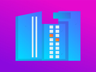 House building vector concept operation hand drawn illustration
