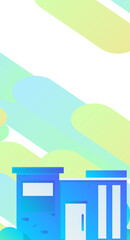 House building vector concept operation hand drawn illustration
