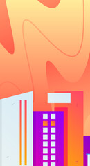 House building vector concept operation hand drawn illustration
