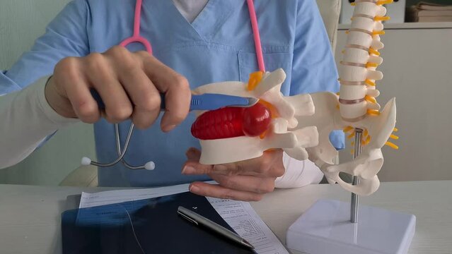 Intervertebral hernia and surgery. Exacerbation of lumbar intervertebral hernia and surgery