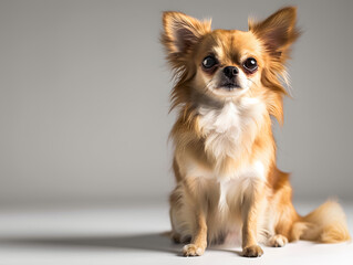 chihuahua on a white background