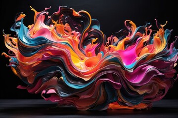 Colorful Abstract Wave Patterns