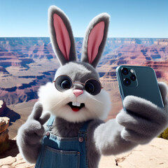 The Easter Bunny Taking Great Selfies Around The USA 