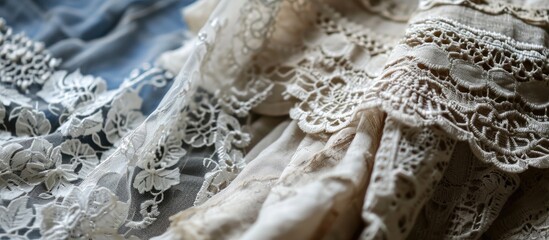 Edwardian and Victorian lace of a vintage nature.