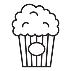 Popcorn line icon