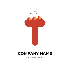 creative travel agency logo design template