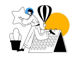 People exercising healthy running vector internet operation illustration
