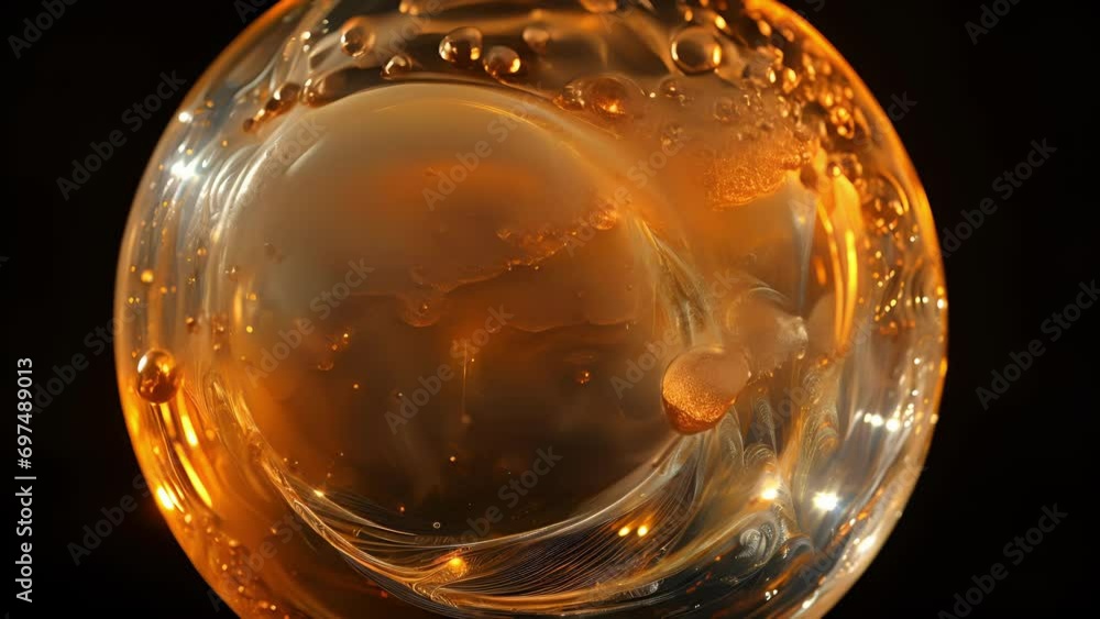 Aufkleber the intricate patterns and shapes of a soap bubble, created by the interference of light as photons 