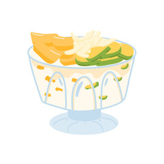 Es Teler, Indonesian Iced Fruit Cocktail in Coconut Milk Soup